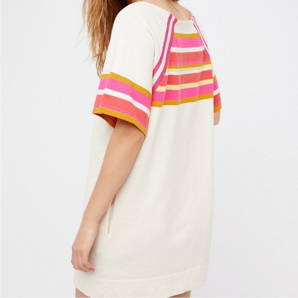 EUC Free People Stripe Sweatshirt Dress Small - Picture 4 of 14